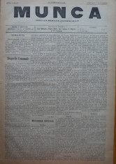 Ziarul Munca , organ social-democrat ,an 1 ,nr. 33 ,1890 , I. Nadejde , C. Mille