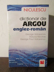 DICTIONAR DE ARGOU ENGLEZ -ROMAN foto