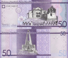 Republica Dominicana 50 Pesos 2015 UNC foto