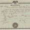 Romania Valahia 1844 Bilet grec Export Produse document corabie filigran Borgo