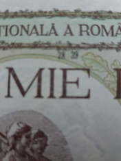 bancnote romanesti 1000lei supratipar 1939 xf foto