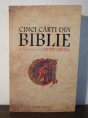 CINCI CARTI DIN BIBLIE IN TRADUCEREA LUI PETRU CRETIA foto
