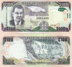 Jamaica 100 Dollars 01.06.2016 UNC foto