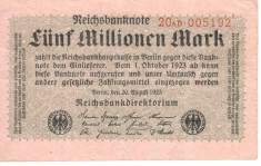 Germania 5.000.000 marci 1923 foto