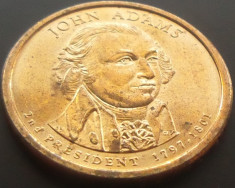 Moneda Comemorativa 1 Dolar (JOHN ADAMS) - SUA *cod 5099 --- UNC! foto