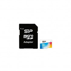 Card Silicon-Power microSDHC 8GB Elite UHS-1 U1 cu adaptor SD foto