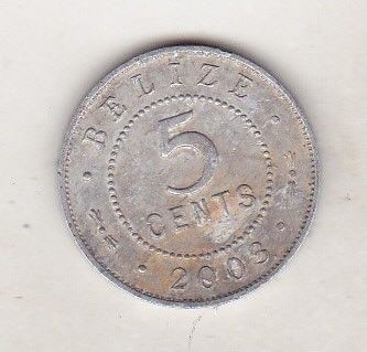 bnk mnd Belize 5 centi 2003 vf