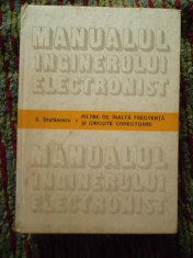 MANUALUL INGINERULUI ELECTRONIST -FILTRE DE INALTA FRECVENTA foto