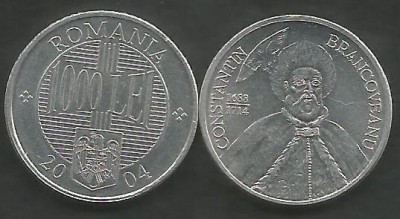 ROMANIA 1000 1.000 LEI 2004 [01] a UNC Luciu , livrare in cartonas foto