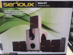 Sistem 5.1 Serioux, 50W, absolut, nou, in cutie! Garantie! Sistemul e cu telecom foto