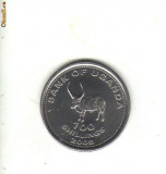 Bnk mnd Uganda 100 shillings 2008 unc , antilopa, Africa