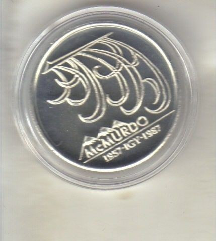 bnk mnd Antarctica McMurdo 10 dolari 1987 proof