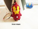 Breloc film silicon dur erou IRON MAN + ambalaj cadou