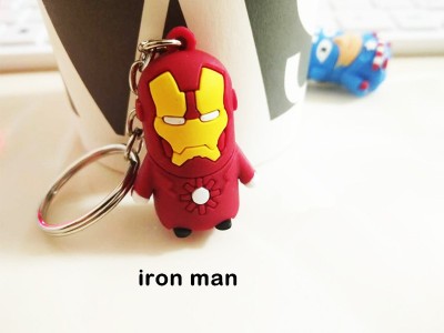 Breloc film silicon dur erou IRON MAN + ambalaj cadou foto