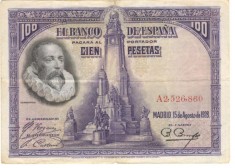 Spania 100 pesetas 1928
