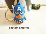 Breloc film silicon dur erou Captain America + ambalaj cadou