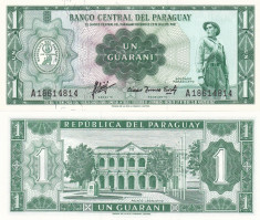 Paraguay 1 Guarani 1952 UNC foto