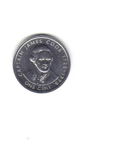 bnk mnd Insulele Cook 1 cent 2003 , unc , capitanul James Cook