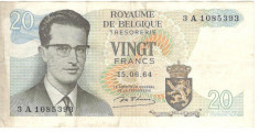 Belgia 20 franci 1964 foto