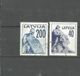 LETONIA 1992 - STATUI CAVALERI MEDIEVALI, timbre stampilate, R7, Stampilat