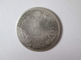 Austro-Ungaria/Boemia 20 Kreuzer 1869 argint