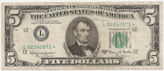 SUA USA 5 DOLARI DOLLARS 1963 A STAR VF foto