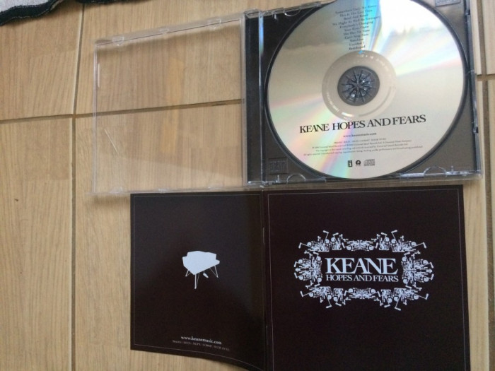 keane hopes and fears album cd disc island 2004 muzica pop rock booklet + texte