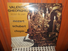 MOZART / SCHUBERT / CHOPIN VALENTIN GHEORGHIU PIAN DISC VINIL LP foto