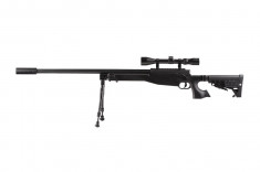 Replica sniper MB14D cu luneta si bipod WELL arma airsoft pusca pistol aer comprimat sniper shotgun foto
