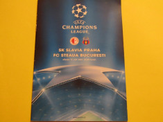 Program fotbal SLAVIA PRAGA - STEAUA BUCURESTI (2007) foto