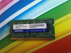 Memorie ram laptop 2G DDR3 ADATA 10600s foto