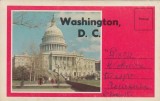 Banner Washington D.C. SUA 1969, 14 Vederi Color, 152x740mm - Carte Postala Straina