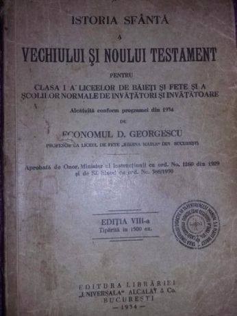 Vechiul si noul testament 1934,liceelor de baieti si fete,Regina Maria,T.GRATUIT