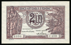 y272 ROMANIA 2 LEI 1938 UNC NECIRCULATA foto