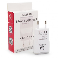 Incarcator Priza Universal Fast Charge 2A (Alb) Blister foto