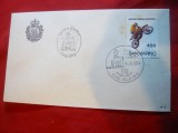 Plic FDC - Motociclism - Campionate Mondiale Motocros 1984 San Marino