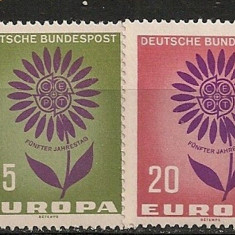 Germania 1964 - EUROPA CEPT FLORI STILIZATE, serie nestampilata, DB13