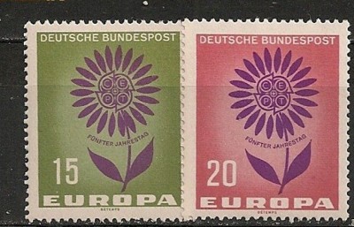 Germania 1964 - EUROPA CEPT FLORI STILIZATE, serie nestampilata, DB13 foto
