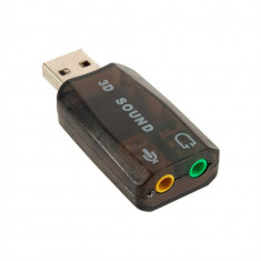 Placa de sunet pe USB 2.0 3D adaptor audio sound card adapter Virtual 5.1 Ch foto