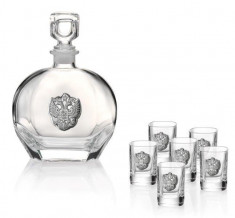Set Vodka Eagle Round for Six by Valenti - Made in Italy foto