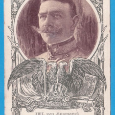 CARTE POSTALA AUSTRIA - GENERAL HERMANN KUSMANEK, STAMPILA DIN SPITAL MILITAR