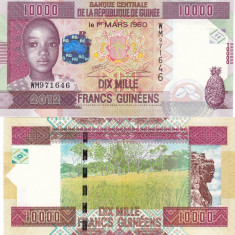 Guineea 10 000 Francs 2012 UNC