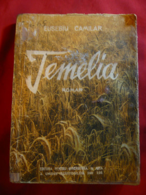 Eusebiu Camilar -Temelia -vol.1 -1951 Prima Editie ,ESPLA ,ilustratii M.Cordescu foto