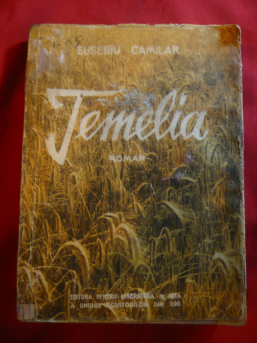 Eusebiu Camilar -Temelia -vol.1 -1951 Prima Editie ,ESPLA ,ilustratii M.Cordescu