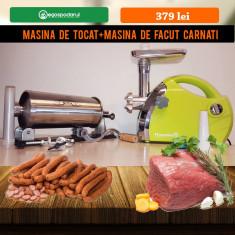 Masina de tocat carne si masina de facut carnati 3 kg foto