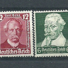 GERMANIA (REICH) 1935/36 - PERSONALITATI – timbre cu SARNIERA, B31