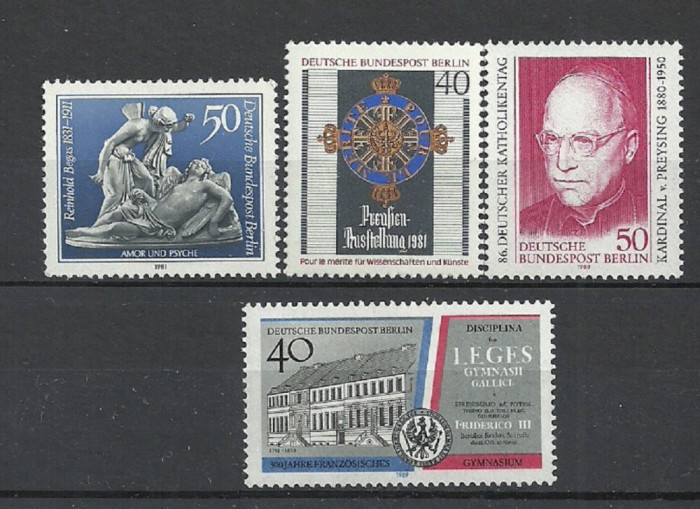 GERMANIA (BERLIN) &ndash; ANIVERSARI. 4 SERII NESTAMPILATE, B27