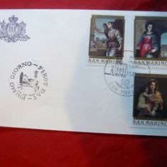 Plic FDC Craciun - Pictura 1980 San Marino