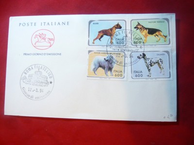 Plic FDC -Fauna - Caini -1994 Italia foto