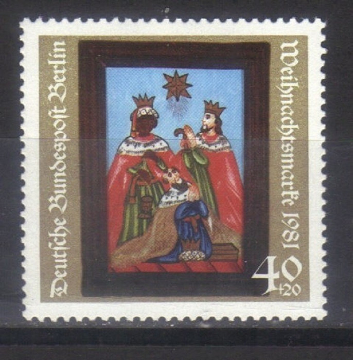 GERMANIA 1981&ndash; PICTURA CRACIUN, timbru nestampilat, R14